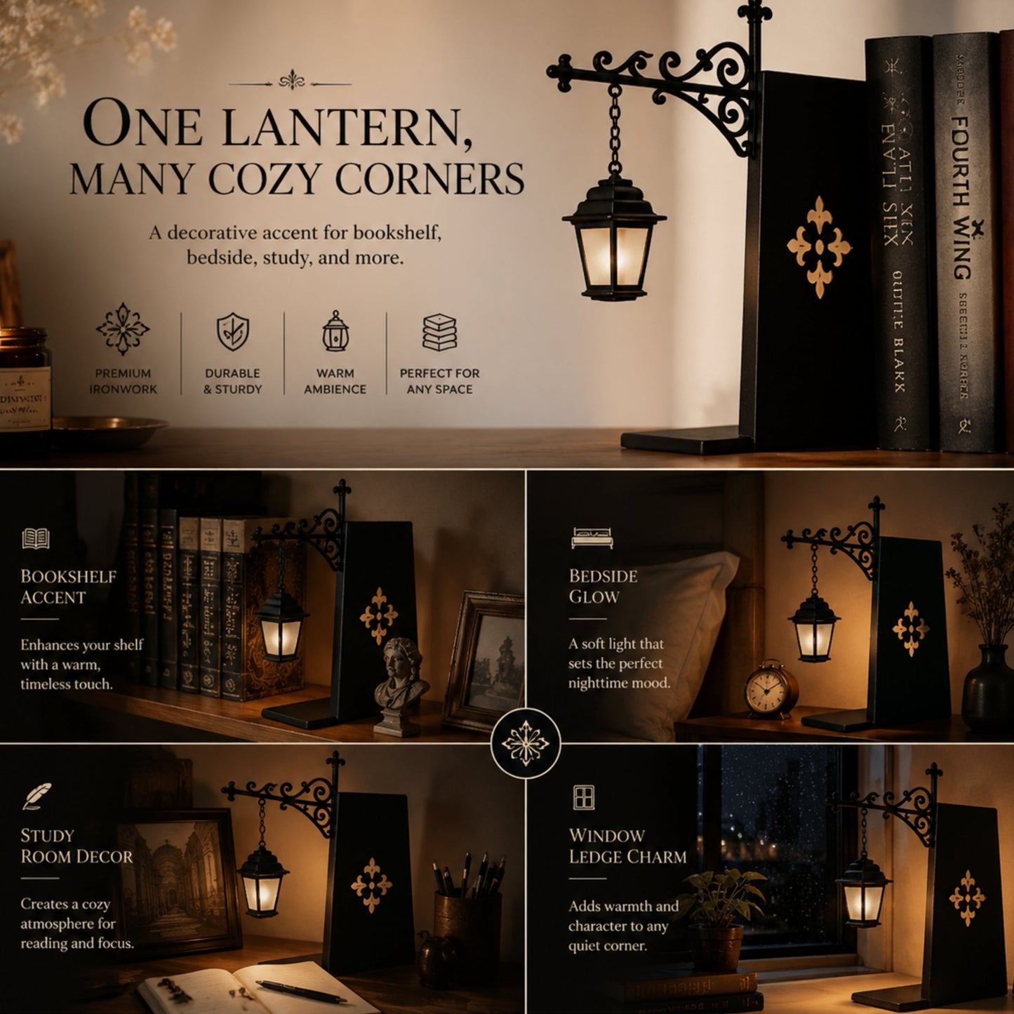 Midnight Lantern™ - Bookshelf Lamp